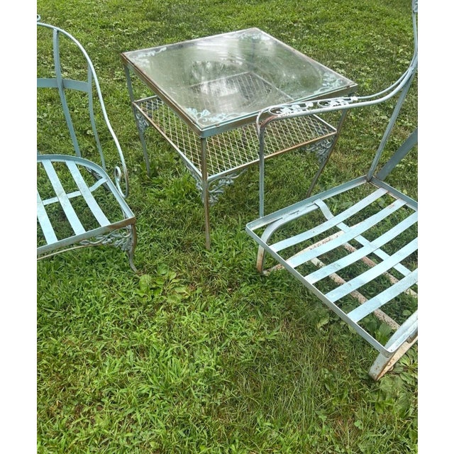 1950s 1960s 6- Piece Vintage Woodard 8 Piece Lounge Set For Sale - Image 5 of 7