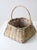 Cream Vintage Handwoven Cottage Basket For Sale - Image 8 of 12