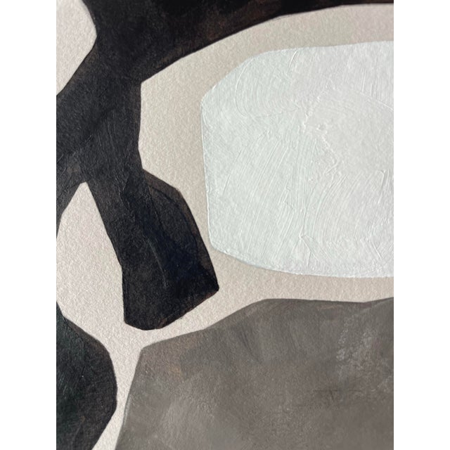 2025 "Il Porcospino" Contemporary Abstract Painting on Cotton Paper by Artist r.k. Red For Sale - Image 4 of 5