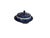 Victorian Antique e.b. & j.e.l. Blue Willow Covered Butter Muffin Dish Original Ceramic Liner Staffordshire, England 1890s For Sale - Image 3 of 8