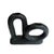 Modern Matte Black Ceramic Looped Bud Vase For Sale - Image 4 of 5
