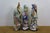 3 Ceramic Fu Lu Shou Star Gods Good Fortune Prosperity Longevity Statues 23" For Sale - Image 11 of 16