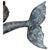 Blue Bronze Mermaid with Conch Shell Fountain Sculpture For Sale - Image 8 of 12