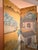 Antique Six Panel Watercolor Floor Screen For Sale In Nashville - Image 6 of 15