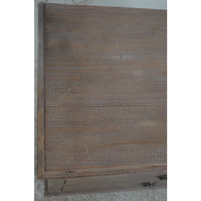 Brown Pair Restoration Hardware Weathered Wood Rustic Nightstands For Sale - Image 8 of 12