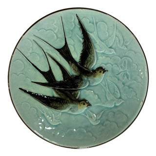 Swallow-Shaped Barbotine Plate For Sale