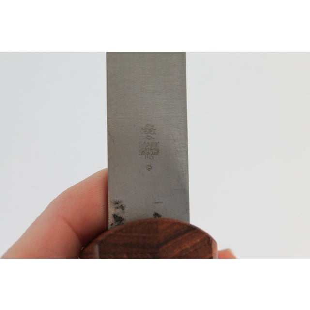 Brown Jens Quistgaard for Dansk Designs Staved Teak Cutting Board With Knife, Circa 1960s For Sale - Image 8 of 12