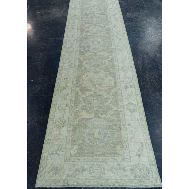 Turkish Oushak Rug 2'6" x 10'1" #19416 Explore a curated collection of hallway runners, wool rugs, and handmade...