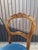 Louis Philippe Chairs in Walnut and Blue Velvet, 1950s, Set of 5 For Sale - Image 9 of 15