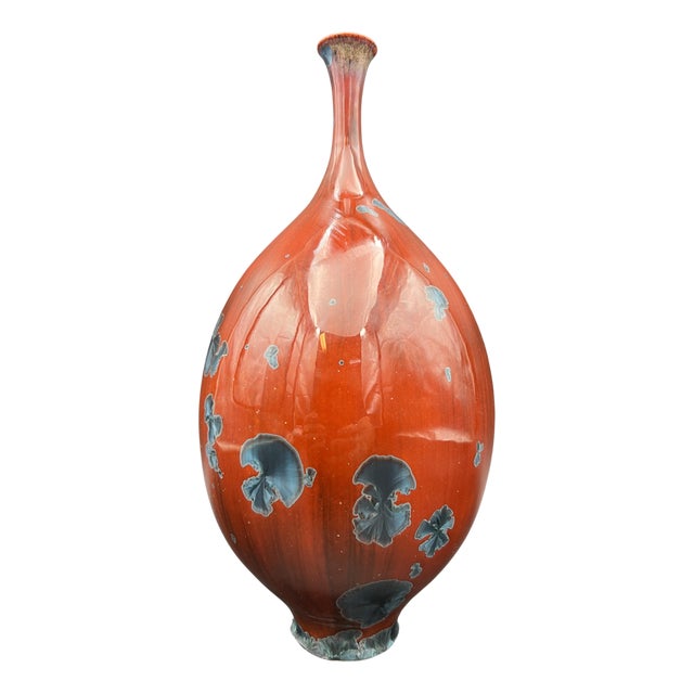 Crystal Glaze Vase by Isak Isaksson, 2000s For Sale