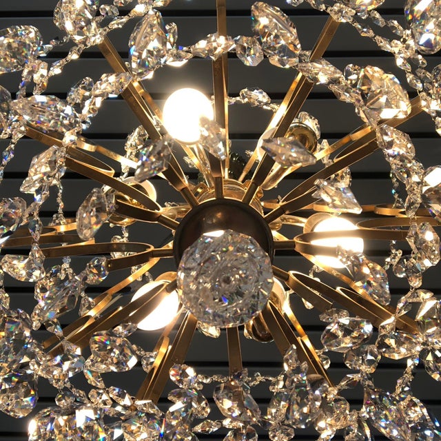 Vintage Chandelier in Lead Crystal, Italy, 1960s For Sale - Image 13 of 18