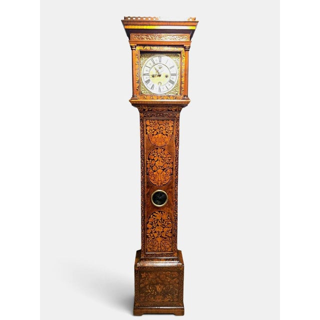 William & Mary Marquetry Longcase Clock by Joseph Windmills London, 1690 For Sale - Image 4 of 18