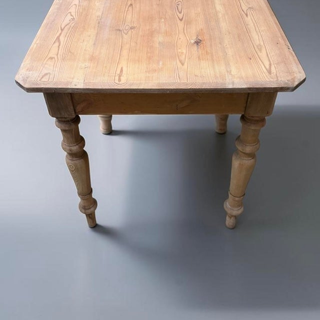 French Farmhouse Pine Table For Sale - Image 6 of 13