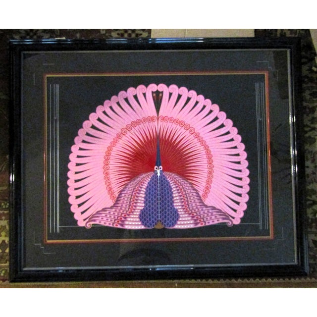 Art Deco Erté Phoenix Reborn 1983 Framed Serigraph, Signed Numbered 72/300 For Sale - Image 3 of 8