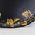 Antique 19th Century Paper Mache Oval Tray - Black Lacquer With Hand Painted Gold Gilt Ivy Design For Sale - Image 10 of 14