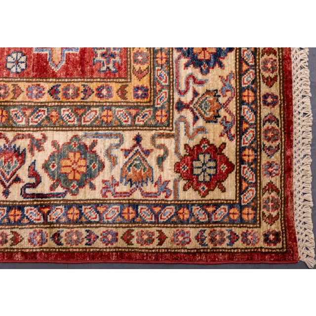 Pak Kazak Rug 5'7'' X 8'2'' For Sale - Image 4 of 11
