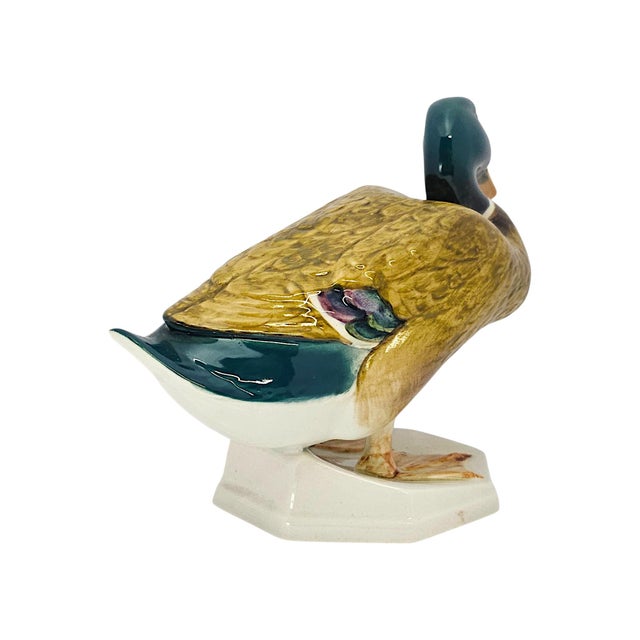 Mid 20th Century Mid-Century Beswick Model 817 Squatting Mallard Drake by Mr. Watkin For Sale - Image 5 of 10