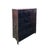 Asian Pattern Brown Black Hardware Drawers Accent Storage Cabinet For Sale - Image 12 of 13