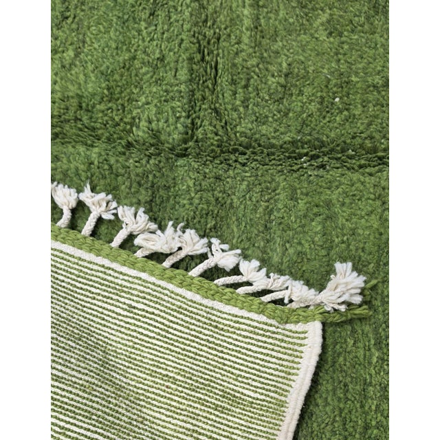 Green Moroccan Rug - 9.6 X 6.7 Ft For Sale - Image 4 of 8