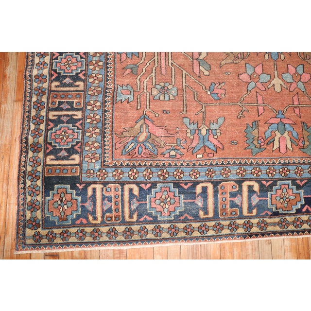 Antique Zabihi Collection Persian Heriz Rug For Sale - Image 9 of 12