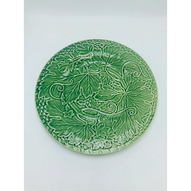 Bordallo Pinheiro Bordallo Cabage Leaf Serving Plate For Sale - Image 4 of 5