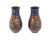 Japanese Antique Pair of Early Meiji Japanese Cloisonne Vases in the Style of Namikawa For Sale - Image 3 of 6