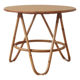 Mid-Century Modern Bamboo Coffee Table, France, 1960s For Sale