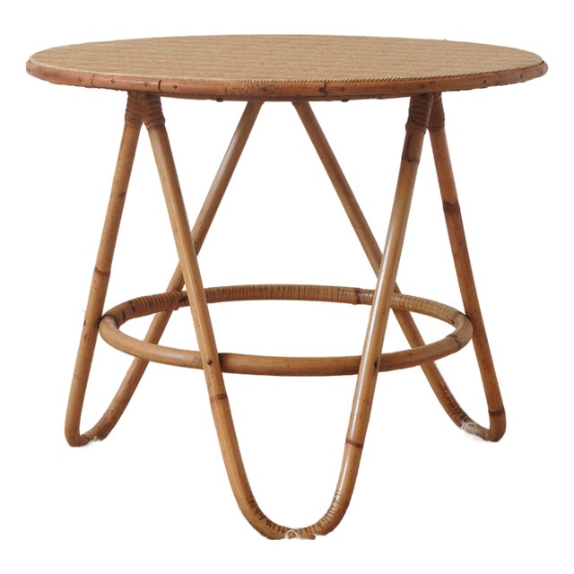 Mid-Century Modern Bamboo Coffee Table, France, 1960s For Sale