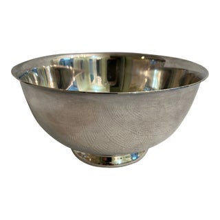Late 20th Century Reed and Barton 9” Silver Plate Revere Bowl For Sale