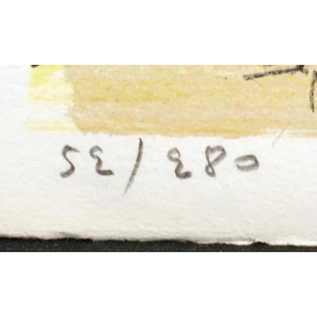 1980s "Port D'Honfleur" Signed Numbered Lithograph Print by Sacha Chimkevitch For Sale - Image 5 of 5