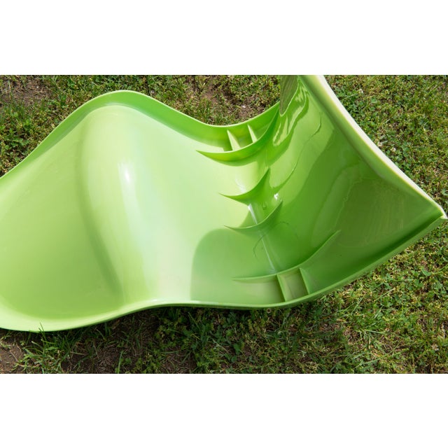 Verner Panton Panton Classic Chairs in Lime Green - A Pair For Sale - Image 4 of 13