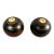 Pair of Early 20th Century Scottish Monogramed Hardwood Lawn Balls For Sale