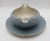 Ceramic Vintage Flintridge China California Blue W Platinum Borders Gravy Boat Flowers For Sale - Image 7 of 8