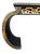 Wood Late 20th Century Black Lacquer Chinoiserie Console Table With Gold Figural Decoration & Scroll Supports For Sale - Image 7 of 18