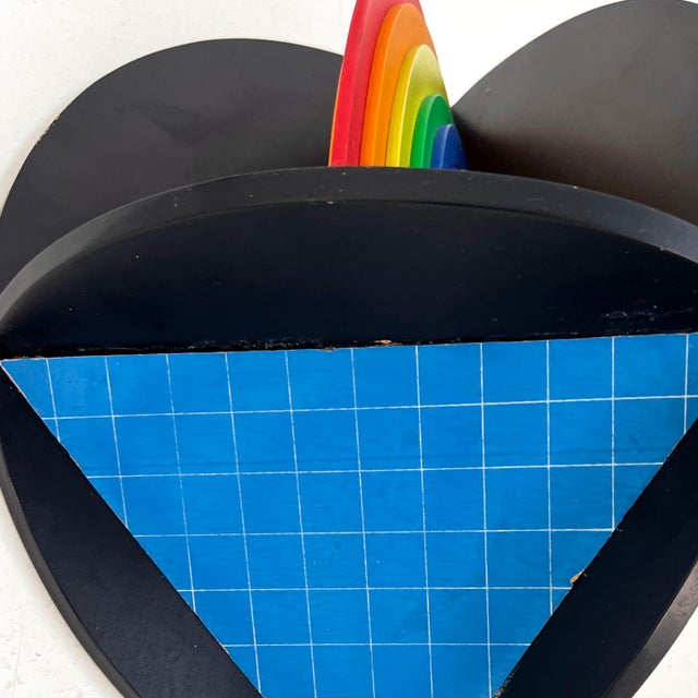 Rainbow Wall Sculpture from Lucio Del Pezzo, 1977 For Sale - Image 6 of 9