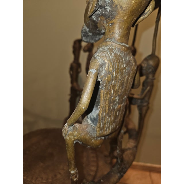 Mid 20th Century Cameroon Bronze Female Ceremonial Throne For Sale In New York - Image 6 of 14