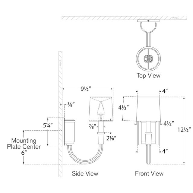 Modern Thomas O'Brien for Visual Comfort Signature Vivian Single Sconce in Hand-Rubbed Antique Brass with Linen Shade For Sale - Image 3 of 5