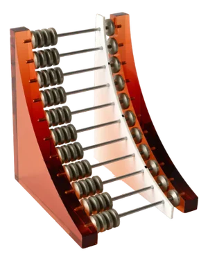 Vintage Acrylic Soroban Abacus, 1970s, 1960s