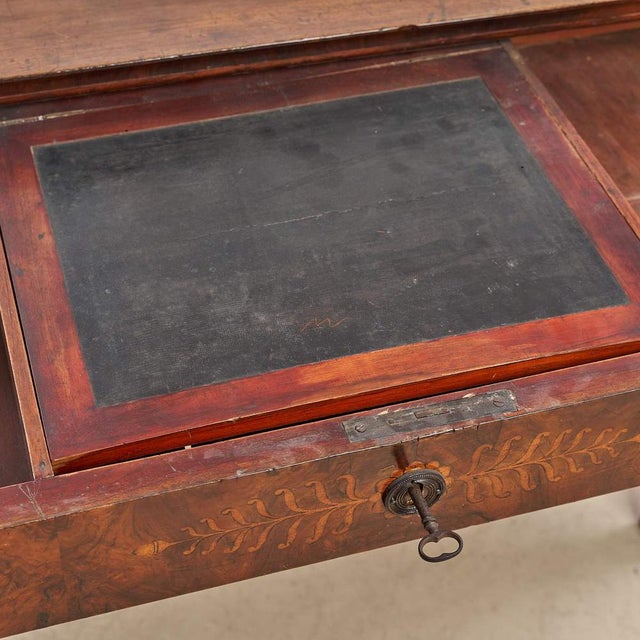 Empire Center Desk in Lacquered Wood For Sale - Image 5 of 16