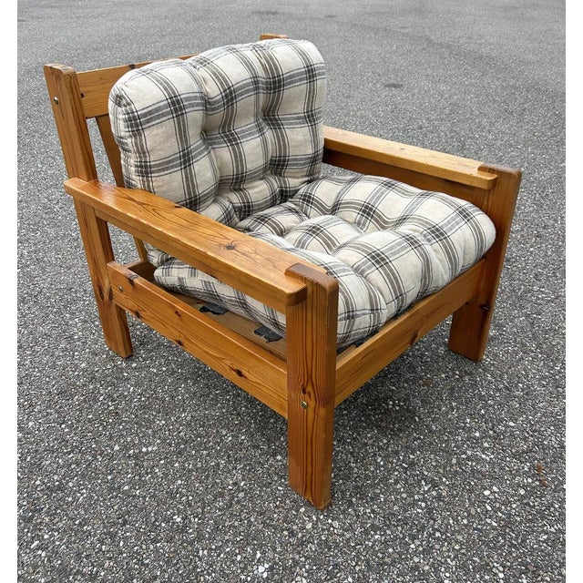 Wood Brutalist Armchair, 1970s For Sale - Image 7 of 11