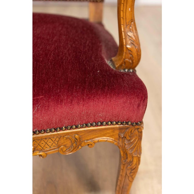 Pair of 19th Century French Arm Chairs For Sale - Image 14 of 14