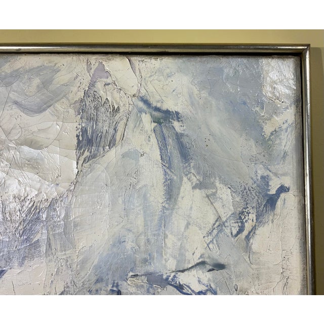 Signed Vintage Abstract Painting - Mid-Century Modern Original Art For Sale - Image 4 of 17