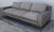 Modern A. Rudin Chrome & Leather Sofa with Down-Filled Cushions Upholstered with Fabric, signed. Model number 2743.