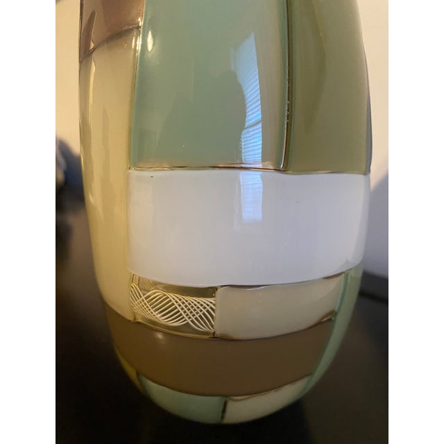 2000 - 2009 Robin Mix Patchwork Color Block Glass Vase For Sale - Image 5 of 9