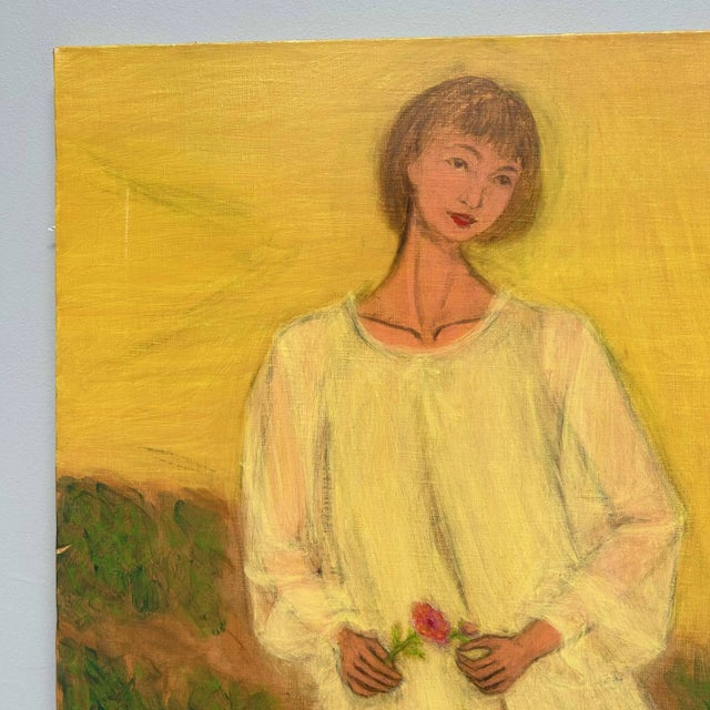 Makoto Igarashi, Wildflowers, 1980s, Oil on Canvas For Sale - Image 7 of 10