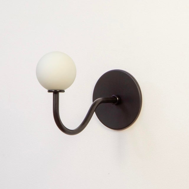 Not Yet Made - Made To Order Pin Up Sconce, Modern, 3 Inches Glass Globes, by Research.Lighting, Facing Up, Modern, Minimal For Sale - Image 5 of 12