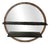 Vintage Display Shelf in Metal and Wood For Sale