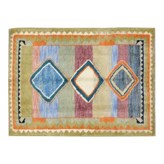 Vintage Gabbeh Knotted Wool Rug, 2'9''x3'7'' For Sale