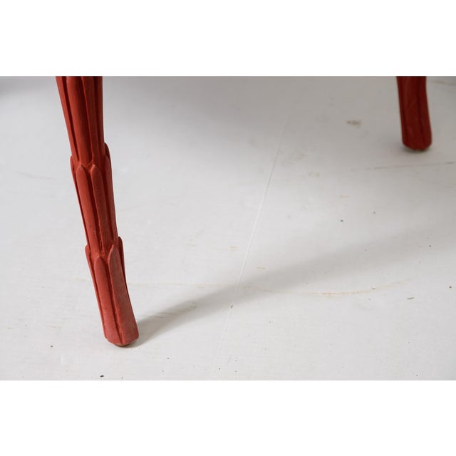 Pair Faux Bois Painted Upholstered Chairs For Sale - Image 12 of 12