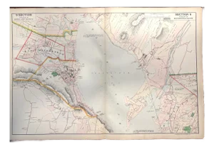 Antique Cartography Map Section 9 of Rockland and Westchester Counties, New York - Published by Watson and Company, 1891